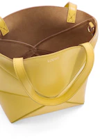 Lookbook LOEWE Mini Puzzle Fold Tote in Shiny Calfskin Bright Ochre