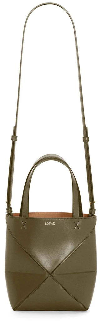 loewe-mini-puzzle-fold-tote-in-shiny-calfskin-dark-khaki-green