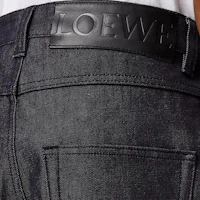Details for LOEWE Seluar Jeans Denim Navy Blue dengan Cuff Kontras Cotton. S2292112IB-5110