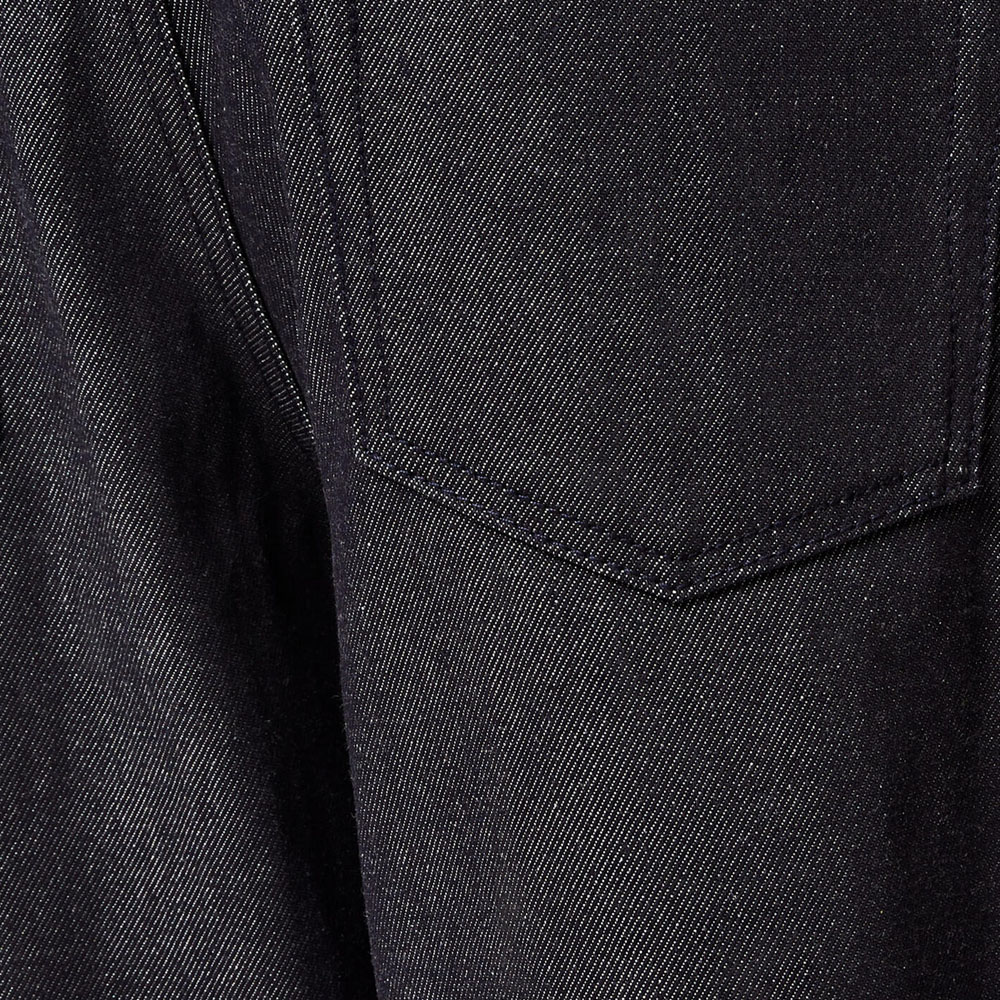 Sizing 로에베 네이비 블루 코튼 컨트라스트 커프 데님 진즈 S2292112IB-5110