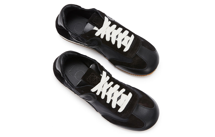 LOEWE Nylon and Leather Sneakers 'Black' 圖 4