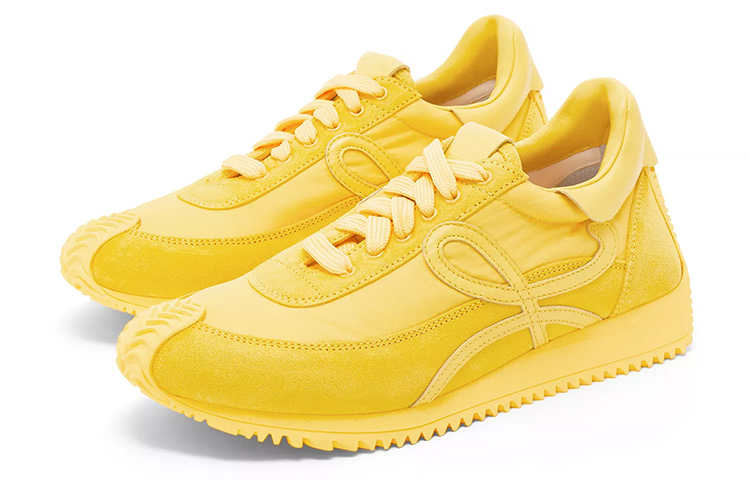 LOEWE Nylon Lace-up Low Top 'Yellow' 圖 3