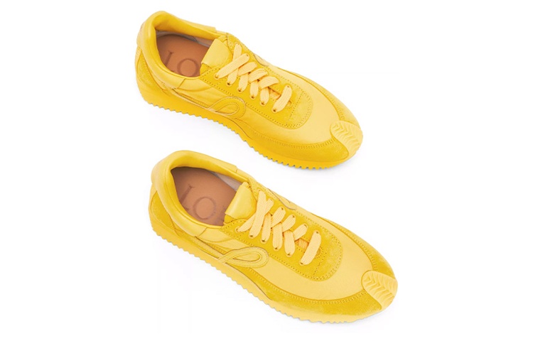 LOEWE Nylon Lace-up Low Top 'Yellow' 圖 4