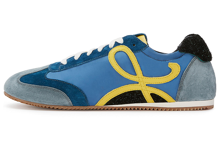 Buy LOEWE Nylon Leather Sneakers 'Blue' 453.29.176-5108