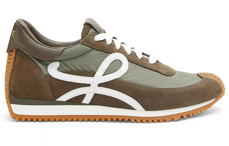 Order LOEWE羅意威 尼龍 系帶 減震 低幫 運動休閒鞋 卡其綠