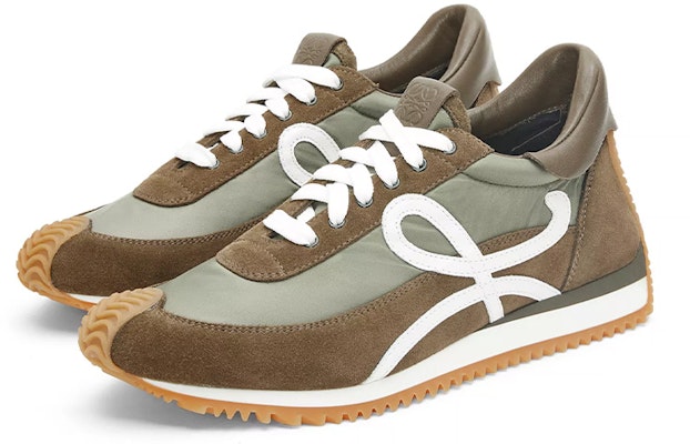 LOEWE羅意威 尼龍 系帶 減震 低幫 運動休閒鞋 卡其綠 Lookbook LOEWE羅意威 尼龍 系帶 減震 低幫 運動休閒鞋 卡其綠