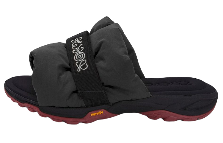 Buy LOEWE Nylon Pleated Slippers 'Black' M664379X04