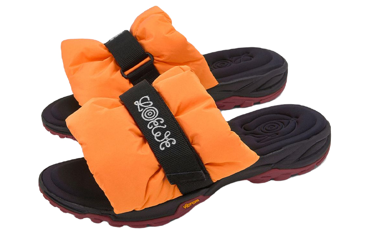 LOEWE Nylon Pleated Slippers 'Orange' 圖 2
