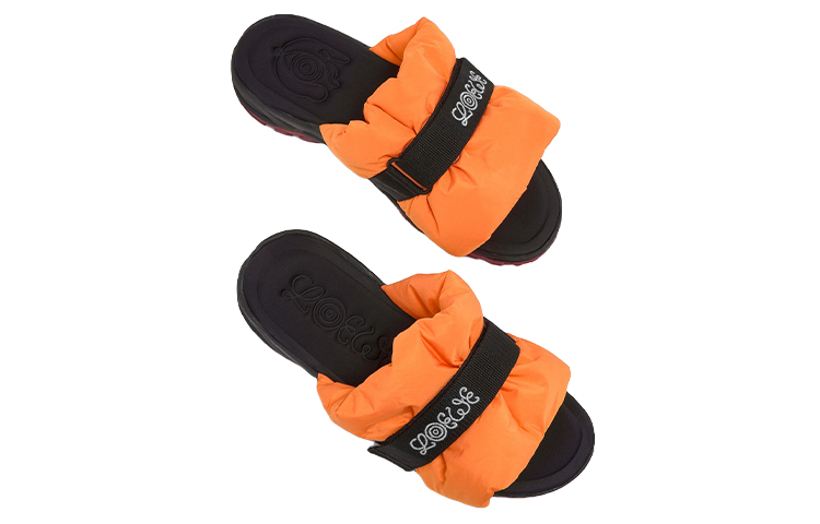 LOEWE Nylon Pleated Slippers 'Orange' 圖 3