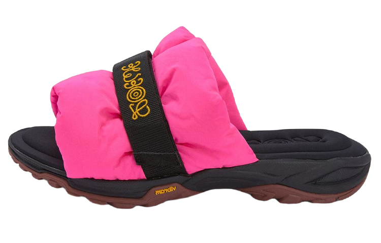 LOEWE Nylon Pleated Slippers 'Pink'