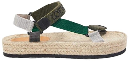 LOEWE 羅意威 尼龍系帶草編鞋 軍綠色 Order LOEWE 羅意威 尼龍系帶草編鞋 軍綠色