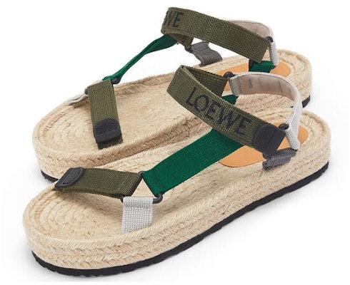 로에베 나일론 스트랩 에스파드리유 '밀리터리 그린' M616283X15-4124 Lookbook 로에베 나일론 스트랩 에스파드리유 '밀리터리 그린' M616283X15-4124