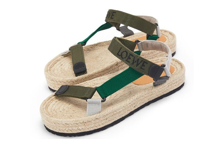 Lookbook Alpargatas LOEWE con Correa de Nylon 'Verde Militar' M616283X15-4124