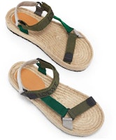 LOEWE 羅意威 尼龍系帶草編鞋 軍綠色 Shop LOEWE 羅意威 尼龍系帶草編鞋 軍綠色