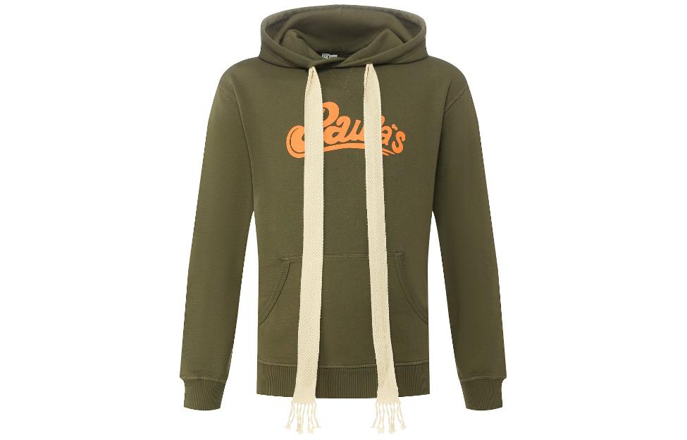 LOEWE Olive Green Pullover Sweatshirt with Letter Print H616341X40