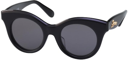 LOEWE Oval Black Sunglasses with Logo, Unisex Couple Style. LW40126F 01A LOEWE Oval Black Sunglasses with Logo, Unisex Couple Style. LW40126F 01A