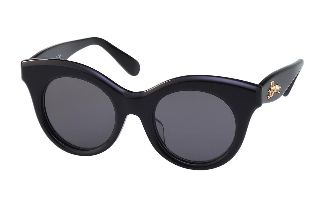Order LOEWE椭圆形黑色墨镜带logo，男女同款情侣款式。 LW40126F 01A