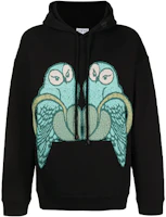 LOEWE Owl Embroidered Drawstring Casual Hoodie Black H800Y25X02-1489 LOEWE Owl Embroidered Drawstring Casual Hoodie Black H800Y25X02-1489