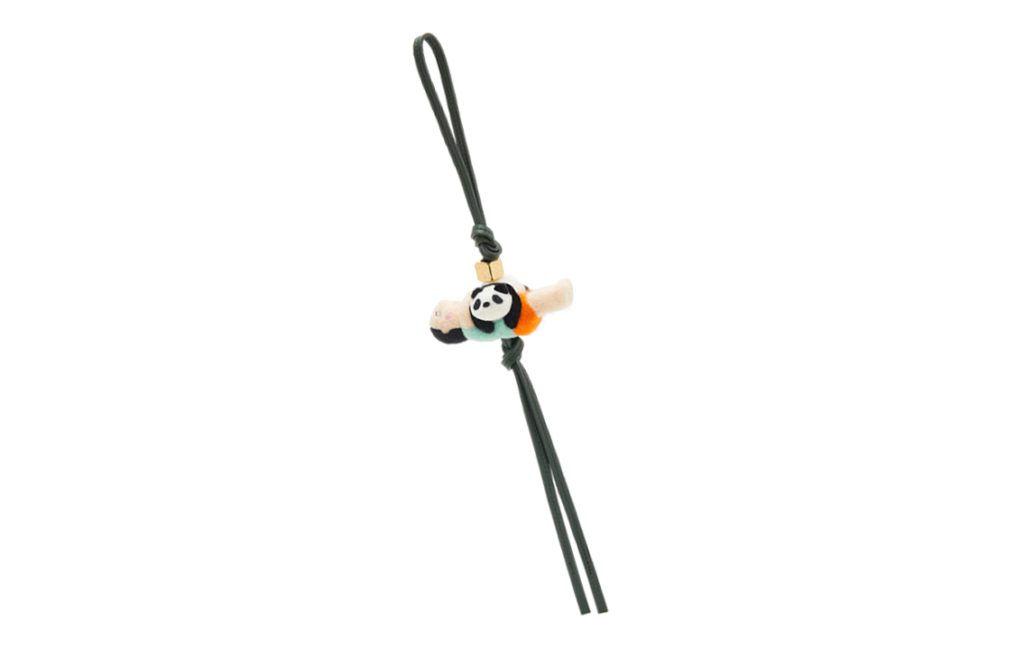LOEWE Panda Charm Keychain Black Unisex Couples Style. C621232XFL 圖 4
