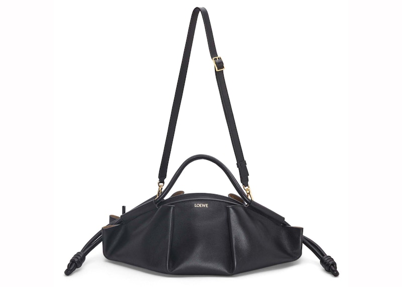 LOEWE Paseo Bag in Shiny Nappa Calfskin Black