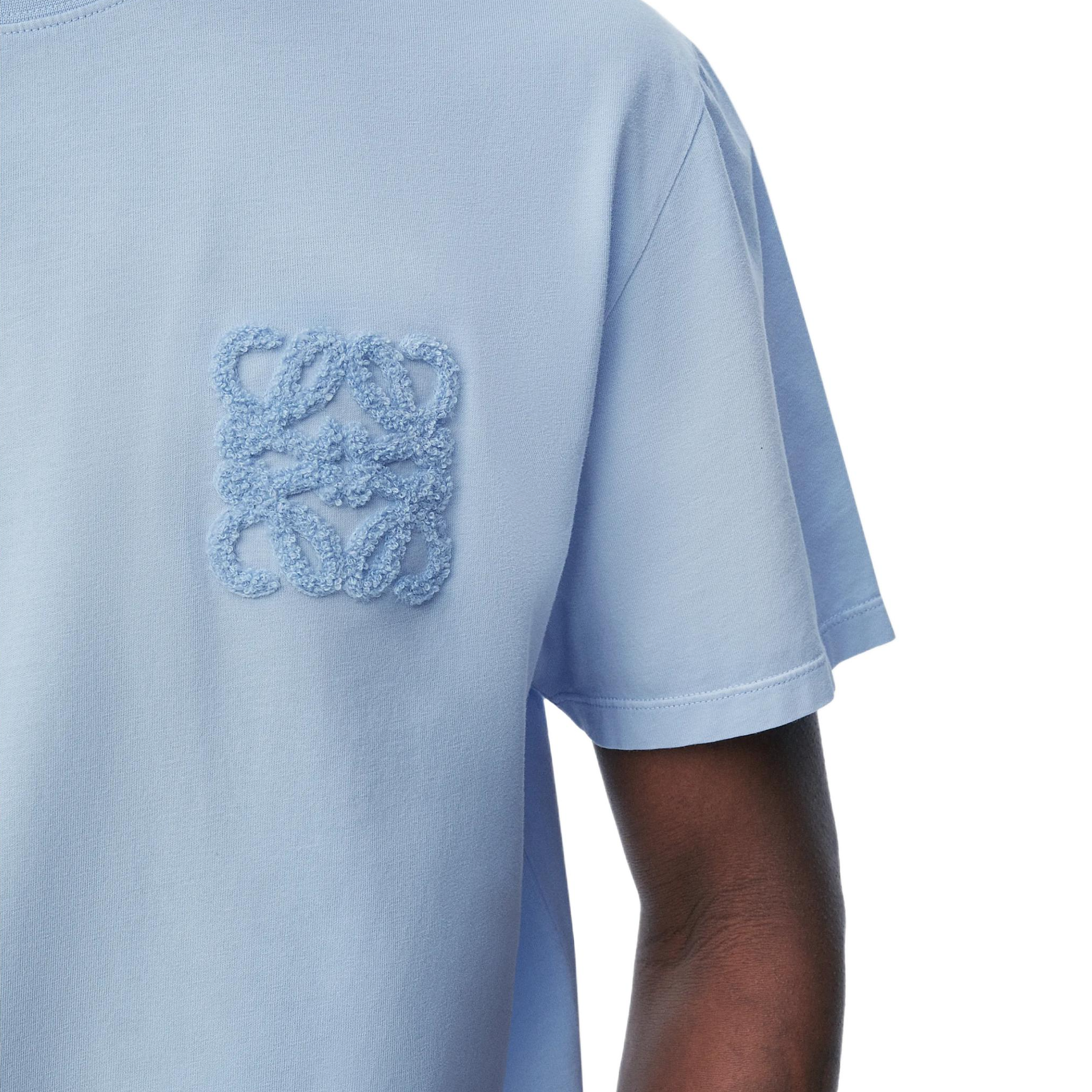 Details for ロエベ パウラズ イビザ ソリッド クルーネック プルオーバー Tシャツ ライトブルー H616Y22X97-5145