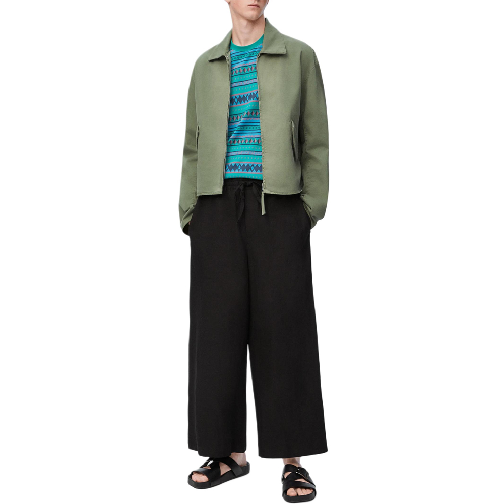 Purchase LOEWE Paula''s Ibiza SS25 綠色棉質拉鍊外套 H616Y50X11-8727