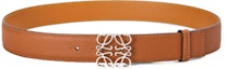 Order LOEWE 棕色中宽粒面皮革Anagram腰带. E619237X08-2534
