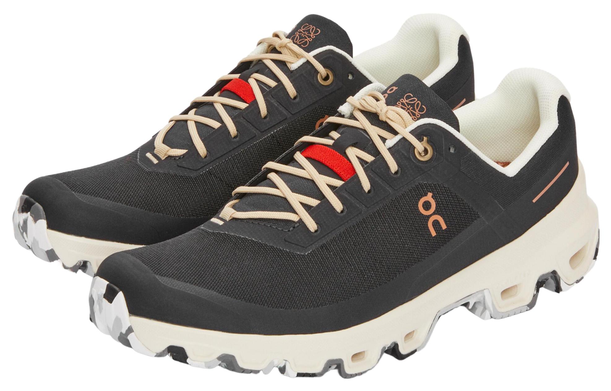 LOEWE Polyester Round Toe Lace-Up CMFT Low-Top Sneaker 'Black' 圖 2