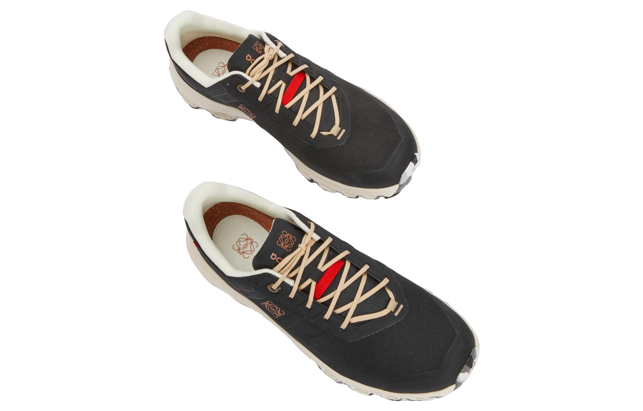 LOEWE Polyester Round Toe Lace-Up CMFT Low-Top Sneaker 'Black' 圖 3