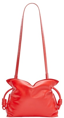 LOEWE Puffer Flamenco Clutch in Shiny Nappa Lambskin Lipstick Red Order LOEWE Puffer Flamenco Clutch in Shiny Nappa Lambskin Lipstick Red
