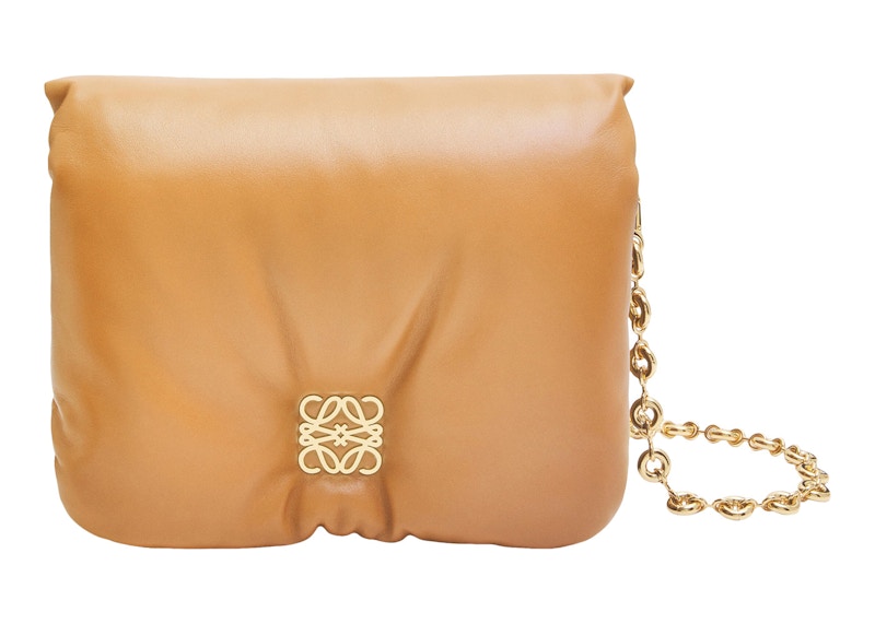 LOEWE Puffer Goya Shoulder Bag Camel
