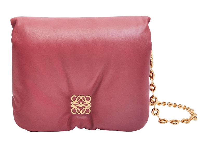 LOEWE Puffer Goya Shoulder Bag Plumrose