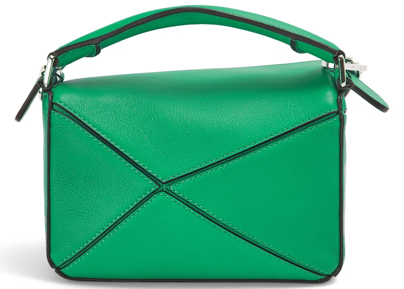 Order LOEWE 迷你叢林綠經典小牛皮Puzzle包