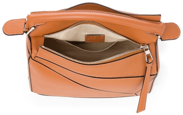 LOEWE Puzzle Bag in Classic Calfskin Small Tan Lookbook LOEWE Puzzle Bag in Classic Calfskin Small Tan