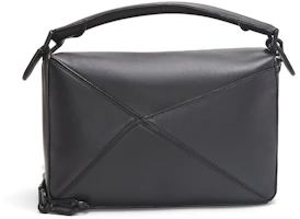 Order LOEWE Puzzle Bag In Satin Calfskin Black