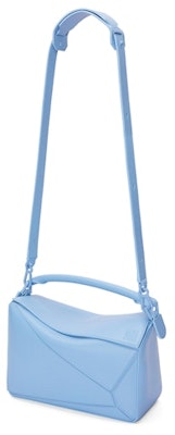 LOEWE Puzzle Bag In Satin Calfskin Olympic Blue Lookbook LOEWE Puzzle Bag In Satin Calfskin Olympic Blue