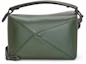 Order LOEWE Puzzle Bag In Satin Calfskin Vintage Khaki