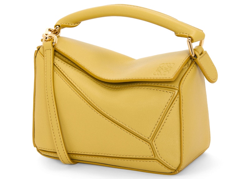 LOEWE Puzzle Bag Mini Bright Ochre