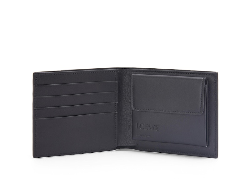 Order Cartera Bifold Monedero LOEWE Puzzle en Piel de Ternera Negra.