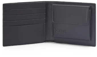 Order LOEWE Puzzle Bifold Coin Wallet In Diamond Calfskin Black