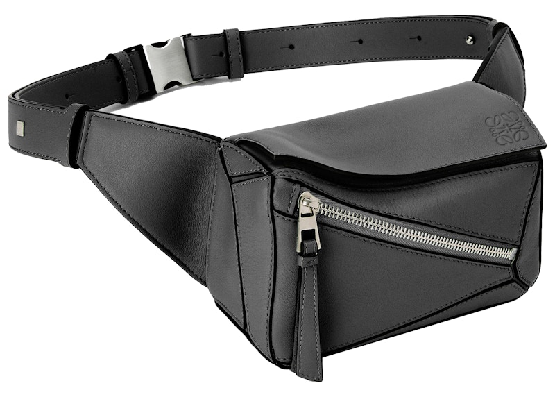 Order Tas Pinggang LOEWE Puzzle Kecil Kulit Hitam Asli