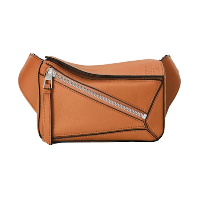 LOEWE Puzzle Bum Bag in Classic Calfskin Mini Tan
