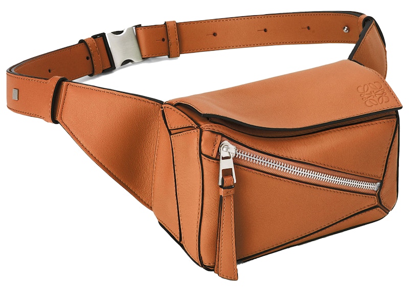 Order LOEWE 迷你棕色小牛皮Puzzle腰包