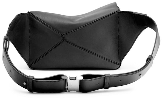 LOEWE Puzzle Bum Bag in Classic Calfskin Small Black Lookbook LOEWE Puzzle Bum Bag in Classic Calfskin Small Black