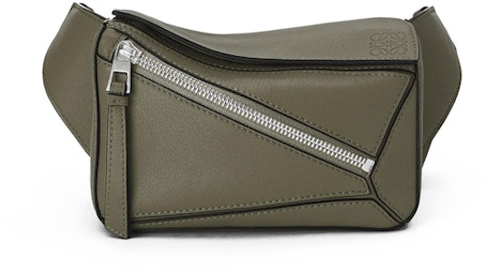 LOEWE Puzzle Riñonera Mini Piel de Ternera Verde Caqui Buy LOEWE Puzzle Riñonera Mini Piel de Ternera Verde Caqui