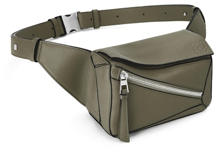 LOEWE Puzzle Riñonera Mini Piel de Ternera Verde Caqui Order LOEWE Puzzle Riñonera Mini Piel de Ternera Verde Caqui