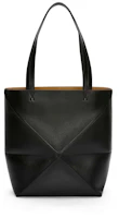 Order Bolso Tote LOEWE Puzzle Fold de Piel de Ternera Brillante Negro