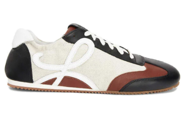 Order LOEWE Sepatu Lari Kasual Retro &#x27;Hitam Putih&#x27; 453.10.123-2558