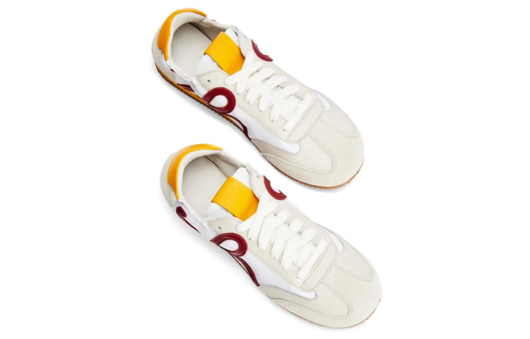 LOEWE Retro Running Sneaker 'White Orange' 圖 4