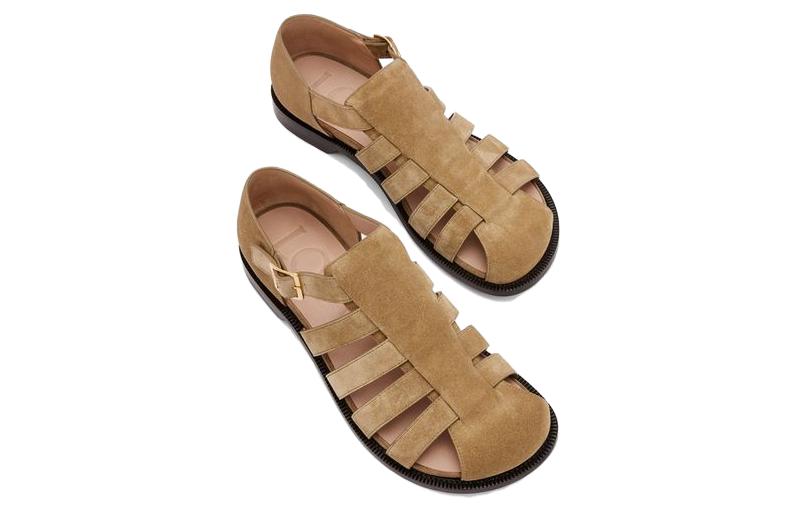 Shop Sandalia Romana LOEWE 'Marrón' M816465X29-8376